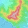 Topografisk kort Poggio Peroni, højde, terræn