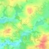 Topografisk kort Le Bas Tesdan, højde, terræn