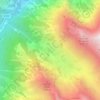 Topografisk kort Gias Lagarot, højde, terræn