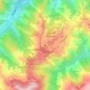 Topografisk kort Salsa, højde, terræn