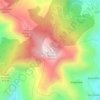 Topografisk kort Sessa Cilento, højde, terræn