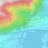 Topografisk kort buco della sabbia, højde, terræn