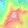 Topografisk kort Piz Beverin, højde, terræn