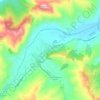 Topografisk kort Pietracuta, højde, terræn