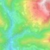 Topografisk kort Lancisa, højde, terræn