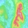 Topografisk kort Lentate Verbano, højde, terræn