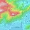 Topografisk kort Corcovado, højde, terræn