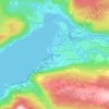 Topografisk kort Mo i Rana, højde, terræn