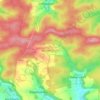 Topografisk kort Wüstenbuch, højde, terræn