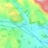 Topografisk kort Staveley, højde, terræn