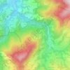 Topografisk kort Caprili, højde, terræn