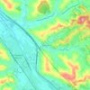 Topografisk kort Madrigale, højde, terræn