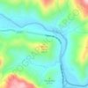 Topografisk kort Monte Ferru, højde, terræn