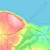 Topografisk kort Boulby, højde, terræn