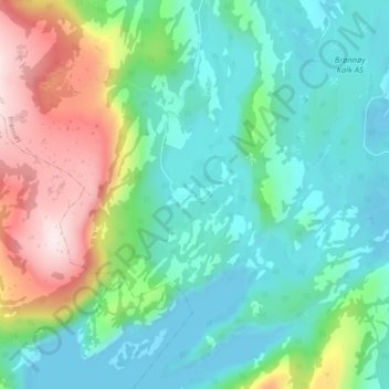 Topografisk kort Navan, højde, terræn