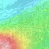 Topografisk kort Santi Angeli, højde, terræn