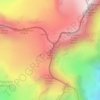 Topografisk kort Corno Nero, højde, terræn