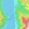Topografisk kort Careno, højde, terræn
