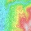 Topografisk kort Vigo Meano, højde, terræn
