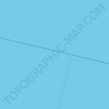 Topografisk kort La Picasa, højde, terræn