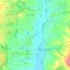 Topografisk kort Fluxton, højde, terræn