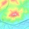 Topografisk kort Cozzo Santa Chiara, højde, terræn