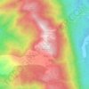 Topografisk kort Guadagnolo, højde, terræn