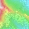 Topografisk kort Contrà Falzoie, højde, terræn