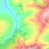 Topografisk kort Vogno, højde, terræn
