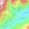 Topografisk kort Zibana, højde, terræn