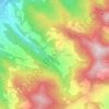 Topografisk kort Fragno, højde, terræn