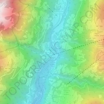 Topografisk kort Saltaus - Saltusio, højde, terræn