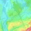 Topografisk kort Saut le Cerf, højde, terræn