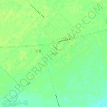 Topografisk kort Orense, højde, terræn