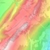 Topografisk kort Tête de Ran, højde, terræn