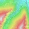 Topografisk kort Tache, højde, terræn