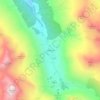 Topografisk kort Sertig Dörfli, højde, terræn