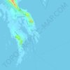 Topografisk kort Røssnesvågen, højde, terræn