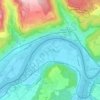 Topografisk kort Full, højde, terræn