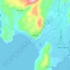 Topografisk kort Banawa, højde, terræn