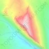 Topografisk kort Timpa di San Lorenzo, højde, terræn