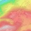 Topografisk kort Jura Suisse, højde, terræn