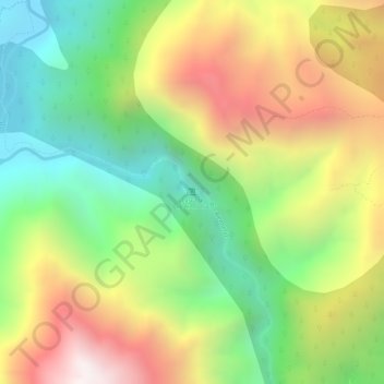 Topografisk kort Municipio de Guachipas, højde, terræn