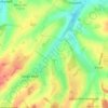 Topografisk kort Bidden, højde, terræn