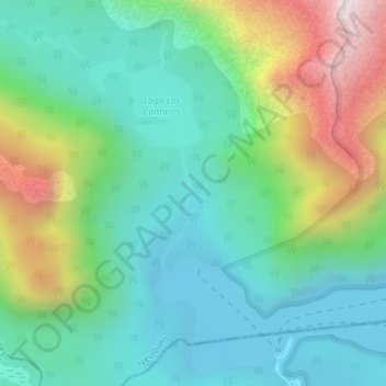 Topografisk kort Mirador, højde, terræn