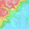 Topografisk kort Barbarano Vicentino, højde, terræn