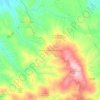 Topografisk kort Poderi di Montemerano, højde, terræn