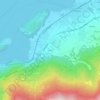 Topografisk kort Cariola, højde, terræn