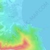 Topografisk kort Skala Potamias, højde, terræn