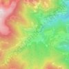 Topografisk kort Antermëia - Untermoi - Antermoia, højde, terræn